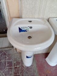 Ayaqüstü lavabo dəstləri – pedestallı, kran üçün 1 deşikli, axıntı və