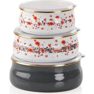 kanteynerler: Saxlama ve bişirme qabı
3-lü
Türkiye istehsalı
Super keyfiyyet — 1