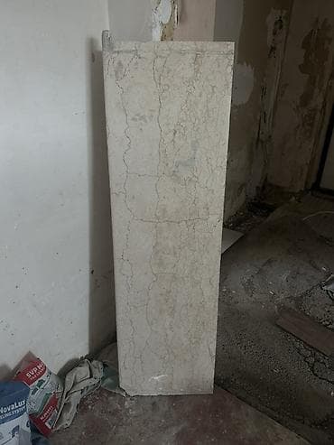 hamam kafeli: Mərmər plitə – krem/bej rəng, damar naxışlı - Material: təbii mərmər — 1