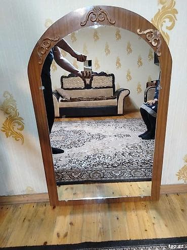 Güzgü Divar üçün, Dairə, Dekorativ, Naxışlı