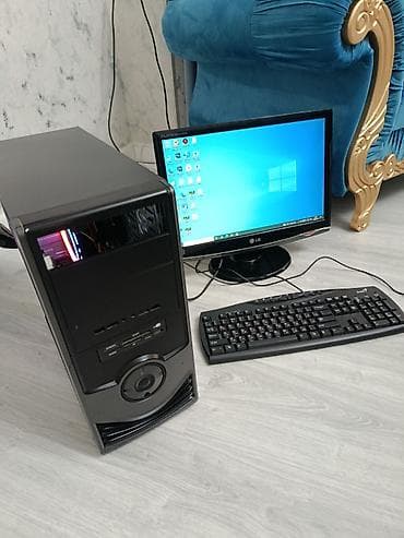 Masaüstü kompüter seti (sistem bloku + LG monitor + klaviatura və