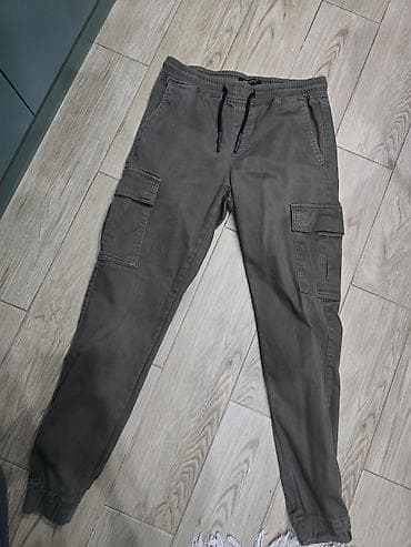 jogger şalvar: Uşaq şalvar dəsti – aikiki 13-14 yaş - Model 1: Xaki rəngli kargo — 1