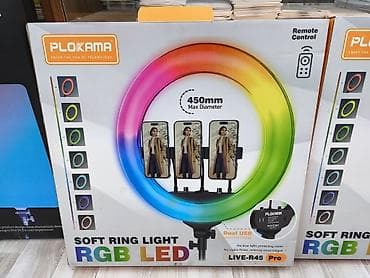 RGB LED işıq PLOKAMA LIVE-R45 Pro – RGB LED Soft Ring Light. Məhsul