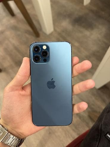 iphone 12 pro 512: IPhone 12 Pro, 128 GB, Pacific Blue, Zəmanət, Simsiz şarj, Face ID — 3