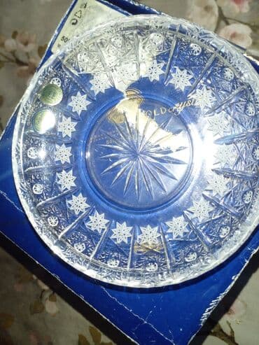 Чехская багема блюдце 12 штук 250манат