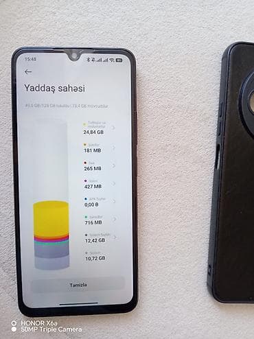 Redmi 14C, 128 GB, rəng - Qara, Barmaq izi