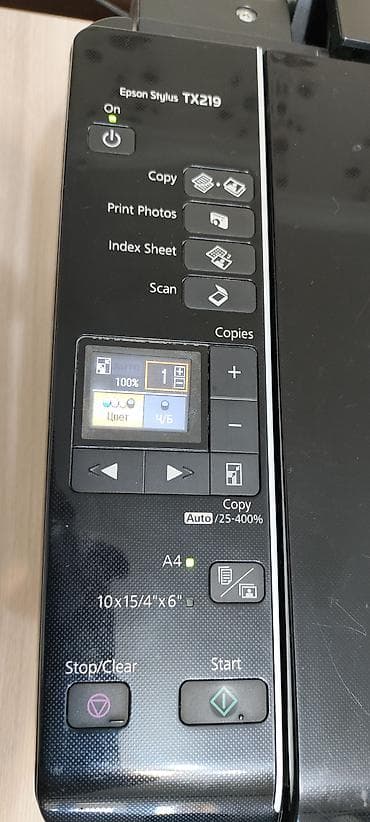 printer işlənmiş: Epson Stylus TX219 çoxfunksiyalı printer-skanner-kopiya aparatı - — 7