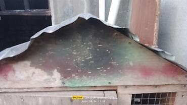 goyercin damı: Taxta quşxana/kümes - Material: kontrplak/taxta gövdə, metal örtüklü — 6