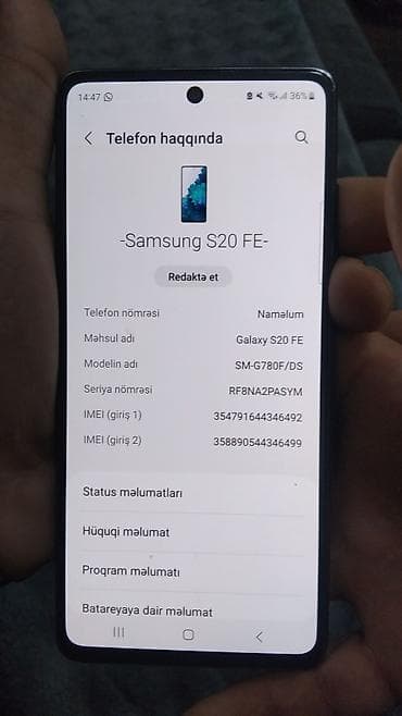 samsung usb: Samsung Galaxy S20, 128 GB, rəng - Qara, İki sim kartlı — 4
