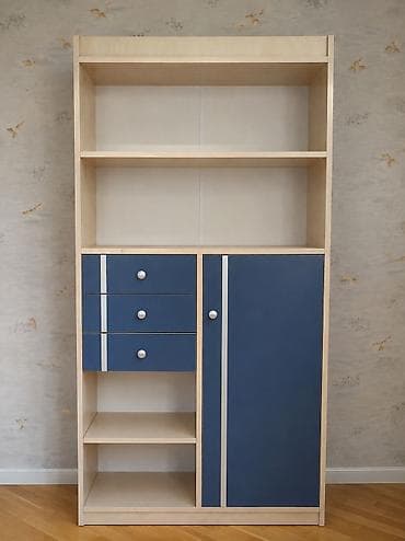 șkaf: Modern saxlama şkafı/rəf sistemi - Material: laminat/MDF görünüşlü — 1