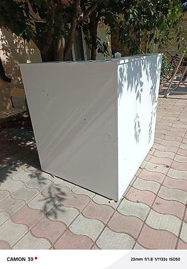 Мебель: Ağ rəngli resepsiyon/administrator masası - Material: laminat/LDSP - — 2