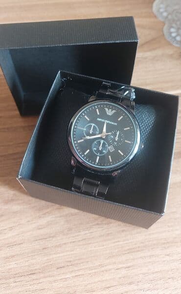 armani my way qiymeti: Yeni, Qol saatı, Emporio Armani, rəng - Qara — 3