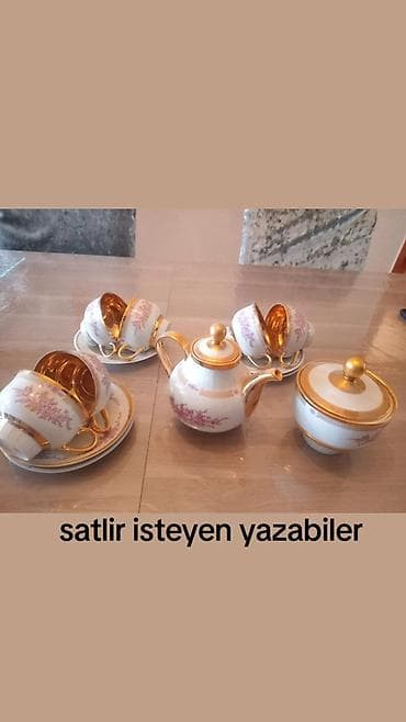 set qablari: Məhsul: Bəzəkli qab dəsti - Şüşə və seramikdən bəzək qabları — 7