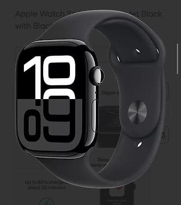 aple: Smart saat, Apple, Suya davamlı, rəng - Qara — 7