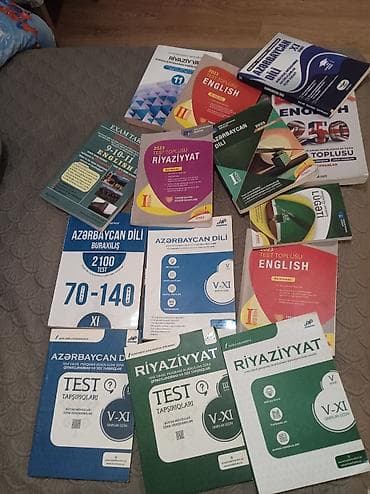 Abituriyent və məktəblilər üçün dərs və test vəsaitləri dəsti içərisi