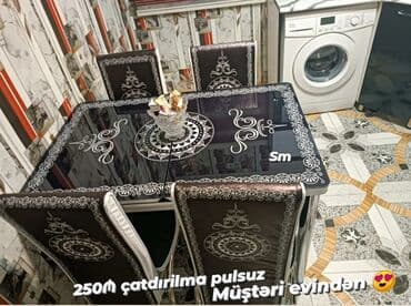 sulutepe kiraye heyet evleri 2022: Mətbəx üçün, Yeni, Açılan, Dördbucaq masa, 4 stul — 10