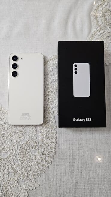 Mobil telefon və aksesuarlar: Samsung Galaxy S23, 256 GB, rəng - Ağ, Simsiz şarj — 1