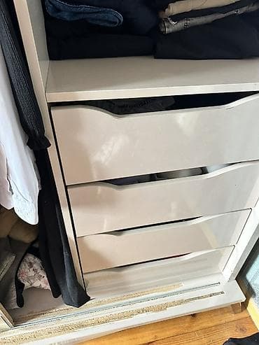 qiz yataqlari: 2 qapılı, Bej, Taxta, Kupe, Düz dolab — 6