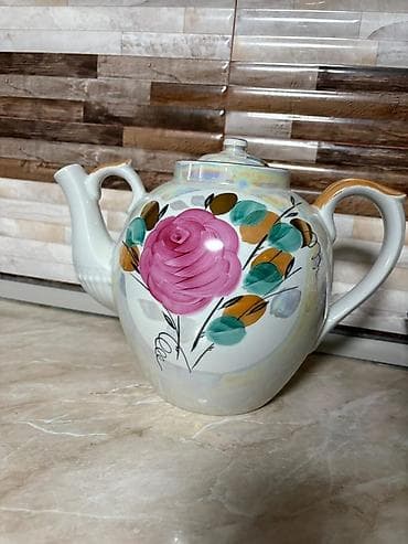 Yeni, rəng - Ağ, Dəm caydanı, Farfor, 3-dən çox l