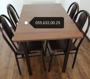 tap az masa ve oturacaqlar: Kuxna üçün masa və oturacaqlar desti, kafe və cayxana üçün stol stul — 29