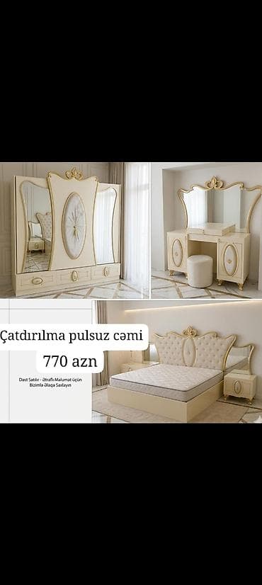Ev üçün mebel: 2 təknəfərlik çarpayı, Azərbaycan, İşlənmiş — 1