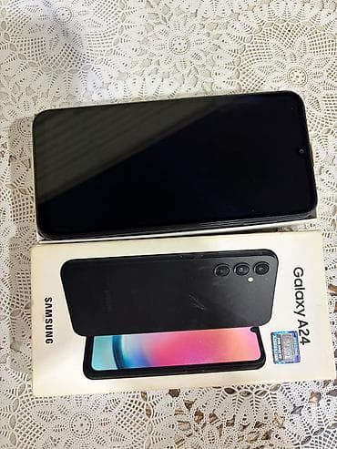 huawei p40 lite: Samsung Galaxy A24 4G, 128 GB, rəng - Qara, Barmaq izi — 3