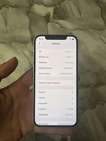 iphone x11: IPhone 12, 64 GB, Ağ — 4