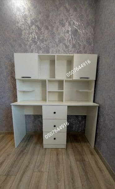 детская парта со стульчиком: Для девочки и мальчика, Новый, С выдвижными ящиками, Письменный стол, Без стульев — 6