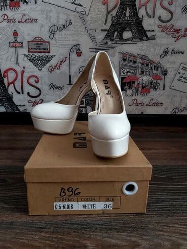 белые туфли новые: Туфли, Размер: 36, цвет - Белый, Новый — 5