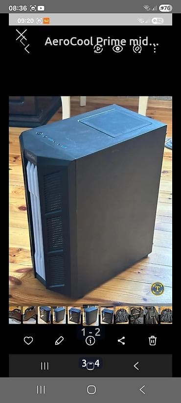 Saıam AeroCool Prime mid tower case . az işlenib 100 manat alnlb. 40 — 1