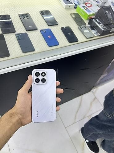 Honor X8c, rəng - Ağ, Zəmanət, Sensor, Simsiz şarj