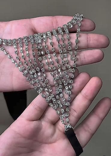 stringer alt paltarı: Məhsul: Bəzək daşlı qadın string/tanga alt paltarı - Dizayn — 6
