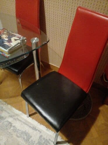 metbex stol ve stullari: КУХОННЫЙ СТОЛ, СТЕКЛЯННЫЙ. НОВЫЙ. Продается за 250м. ТРЕУГОЛЬНЫЙ СТОЛ — 7