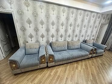 mebeller ucuz: Mebel dəsti – 1 geniş divan + 2 kreslo - Üslub: klassik-lüks dizayn — 2