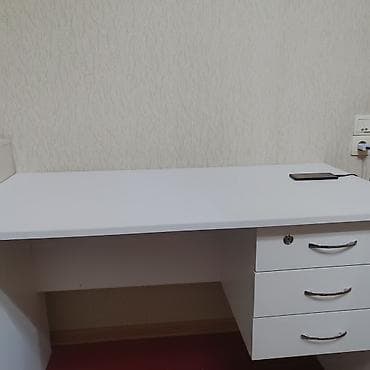 dusbere sekilleri: Ağ rəngdə iş/oxu masası - Klassik düz üst səth, geniş iş sahəsi - Sağ — 3