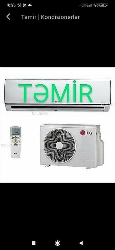 Kondisioner, paltaryuyan, soyuducu servis xidməti yüksək keyfiyyətli