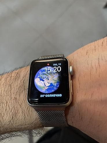 İşlənmiş, Smart saat, Apple, Sensor ekran, rəng - Gümüşü