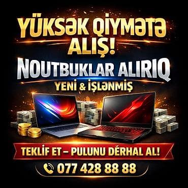 irsad noutbuklar: YÜKSƏK QİYMƏTƏ NOUTBUK ALIRAM YENİ VƏ İŞLƏMİŞ — 1