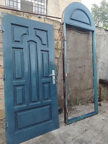 qapi kraskalari: Metalkapı dəsti – qapı + qutu - Material: polad/metal - Rəng: tünd — 2