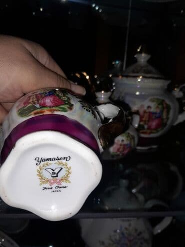 продам ворота бу: Чайный набор, Мадонна, 6 персон — 6