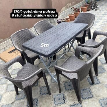 balkon masasi: Masa stol stul desti — 1