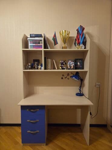 budda: Oğlan və qız üçün, İşlənmiş, Siyirməli, Yazı masası, Stulsuz — 1