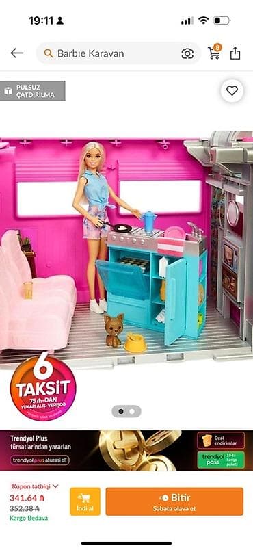 oyunca: Barbie Dream Camper – uşaqlar üçün əyləncəli karvan dəsti - 60+ — 2