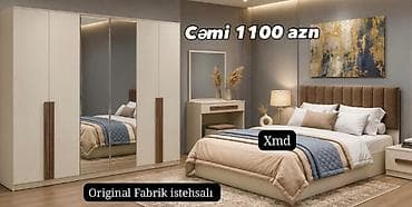 dekor herfler: Yataq otağı dəsti – Original Fabrik istehsalı Dəst tərkibi: - Geniş 4 — 1