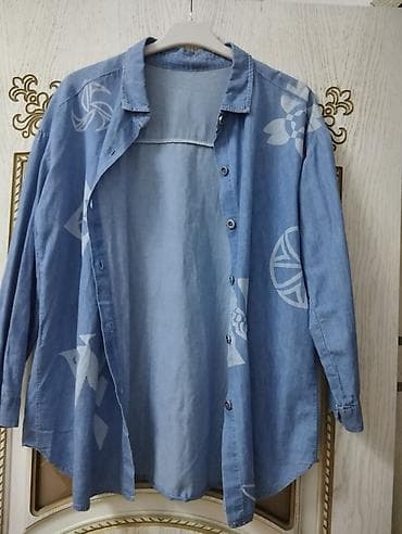 trapez şalvar: Cins köynək 44 razmer — 3