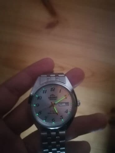 купить мужские часы в баку: Б/у, Наручные часы, Orient, цвет - Серебристый — 5