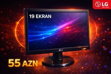 Avtoelektronika: LG monitor – 19" ekran - Brend: LG - Ekran diaqonalı: 19" - Korpusa — 1