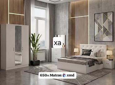 Yataq otağı mebel dəsti – modern və zövqlü dizayn Şəkildə təqdim