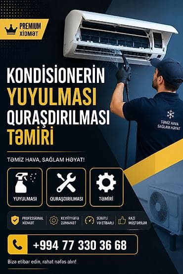 tra: Kondisioner xidmətləri Hər növ Kondisionerin yuyulması — 3
