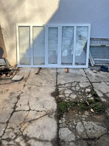 plastik profil: PVC qapı və pəncərə dəsti Məhsul tərkibi: - 1 ədəd ikiqanadlı PVC — 2